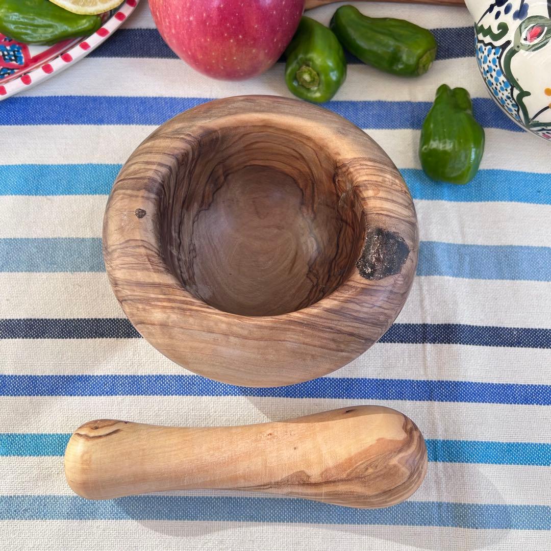 オリーブの木　スパイスマッシャー すり鉢すりこ木セットB