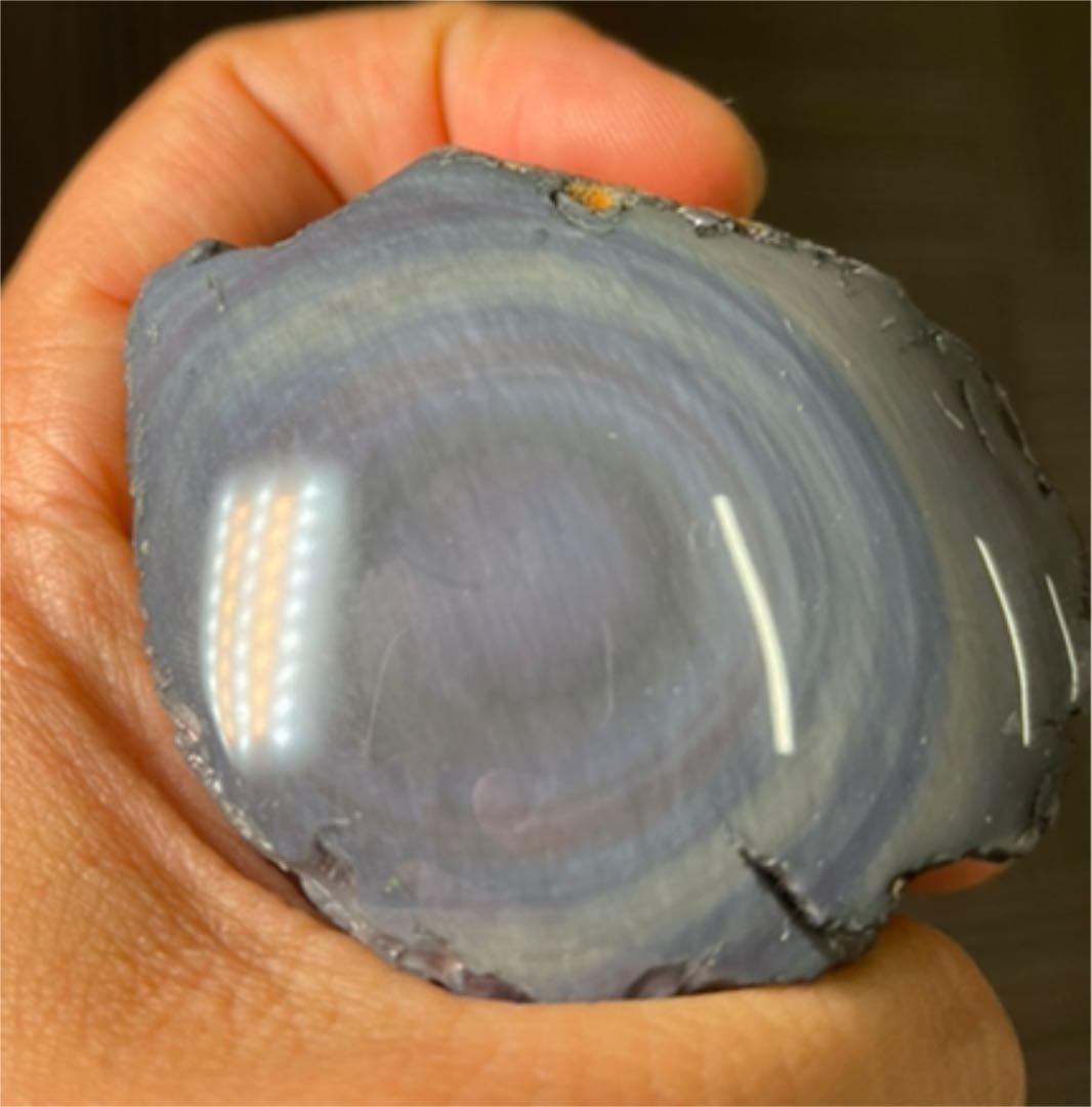 研磨済　十勝石玲瓏　パステル色レインボーオブシディアン