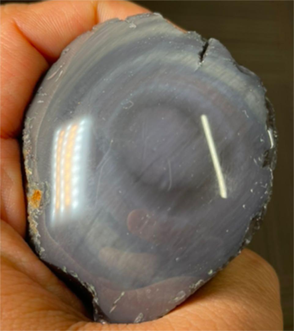 研磨済　十勝石玲瓏　パステル色レインボーオブシディアン