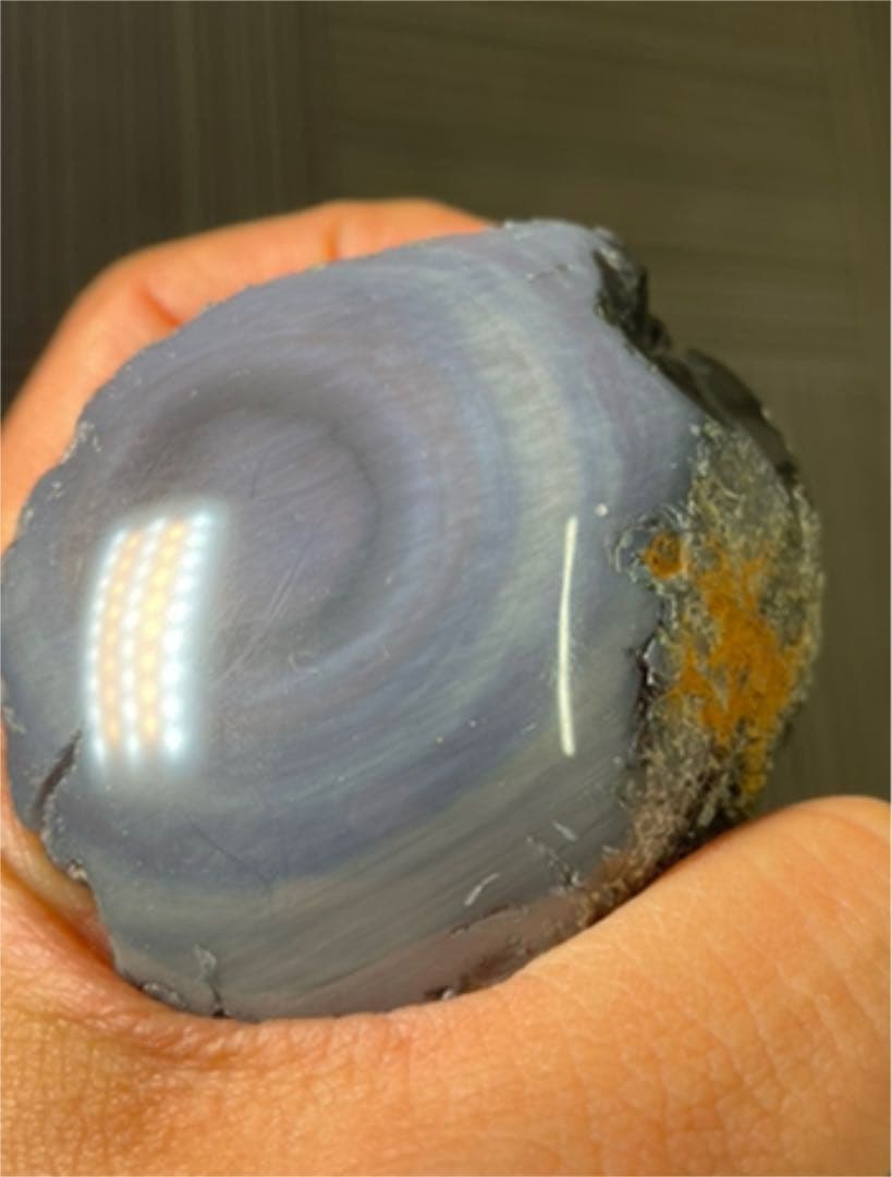 研磨済　十勝石玲瓏　パステル色レインボーオブシディアン