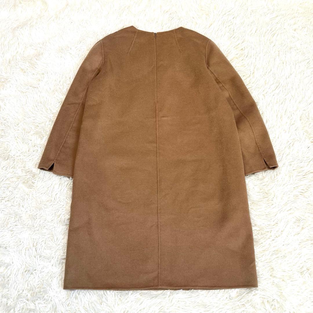 'S MaxMara クチートアマーノ アンゴラ混 ワンピース 42 キャメル