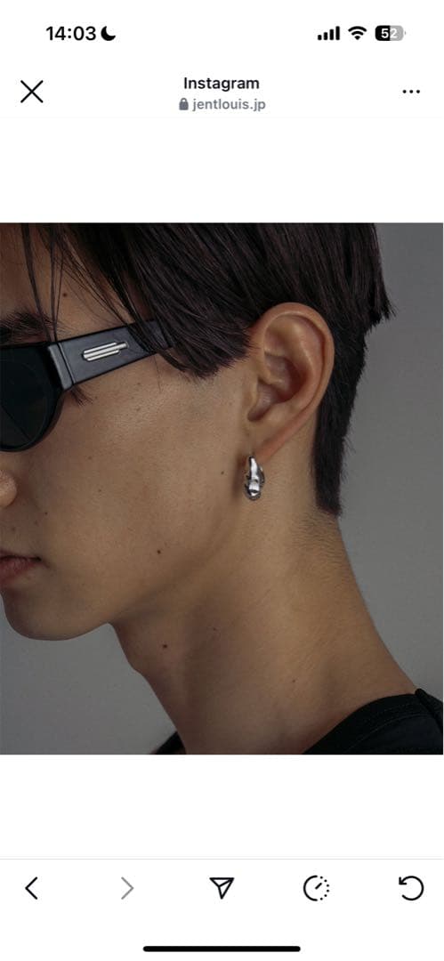 新品　jentluis シルバーピアス(両耳用)