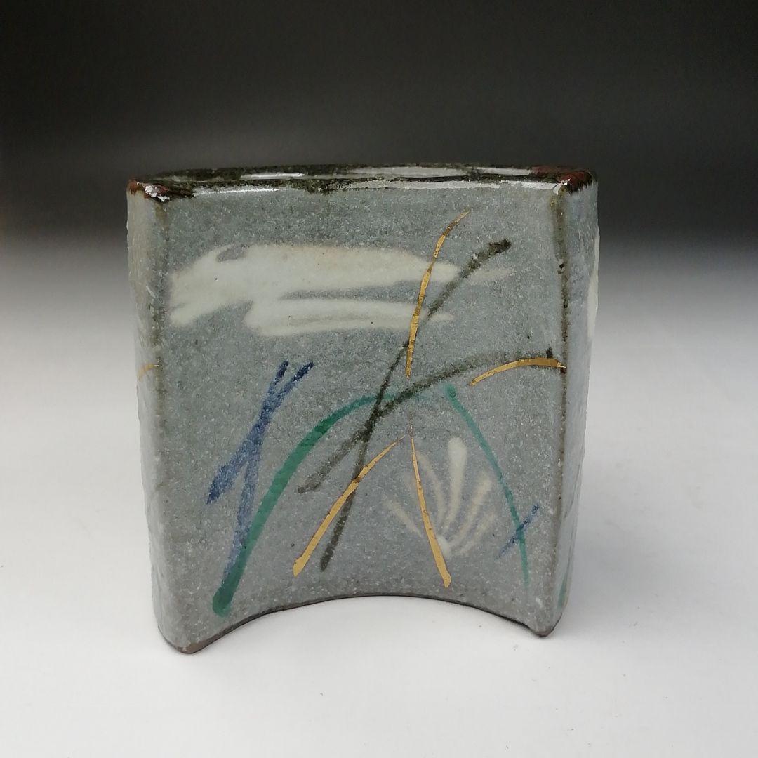 Ｔ７５３　蓋置　『乾山　武蔵野』『加藤喜一』　共箱　茶道具