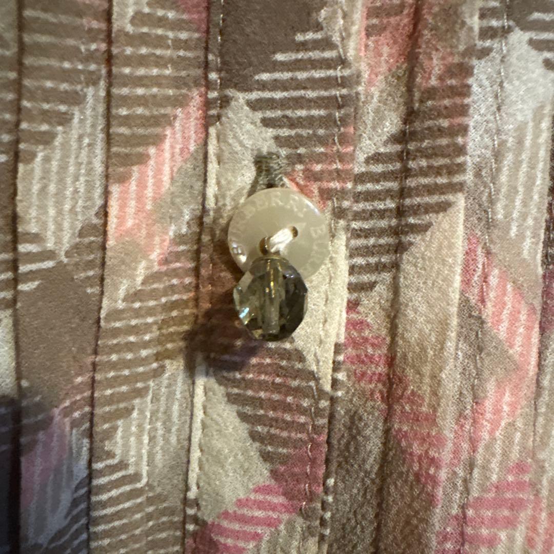 Burberry チェック柄 長袖ワンピース 38