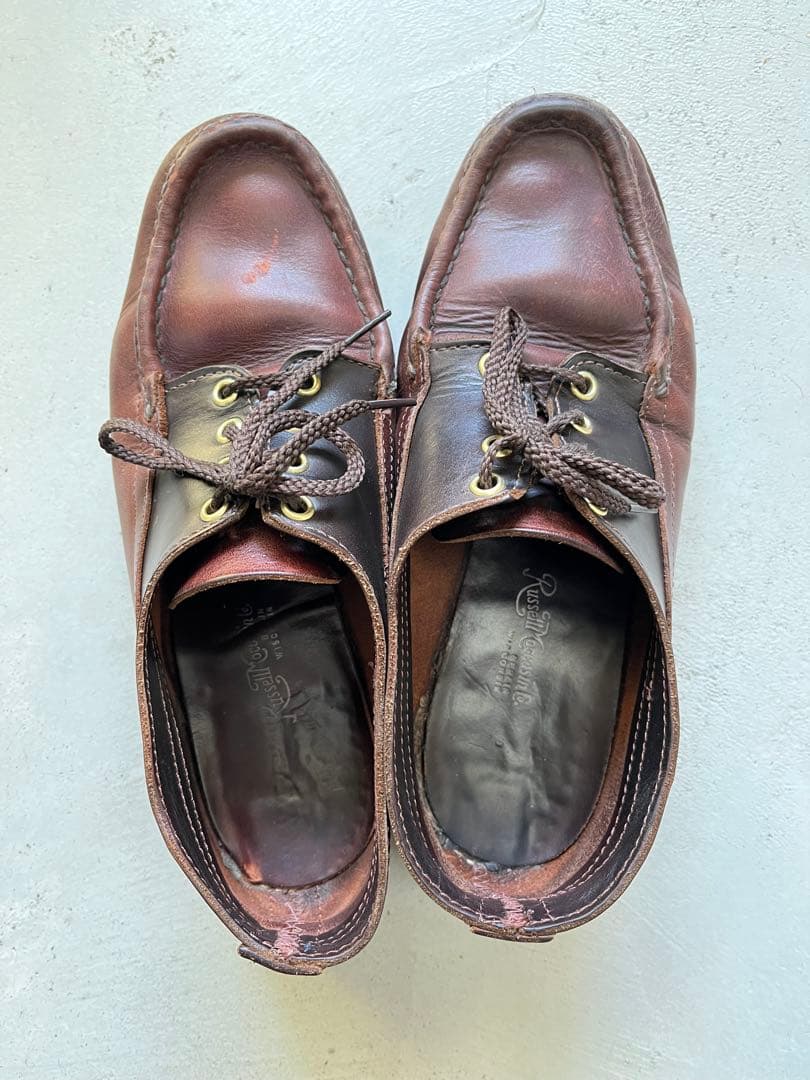 ラッセルモカシン8 ロフトマン別注レザー デッキシューズ