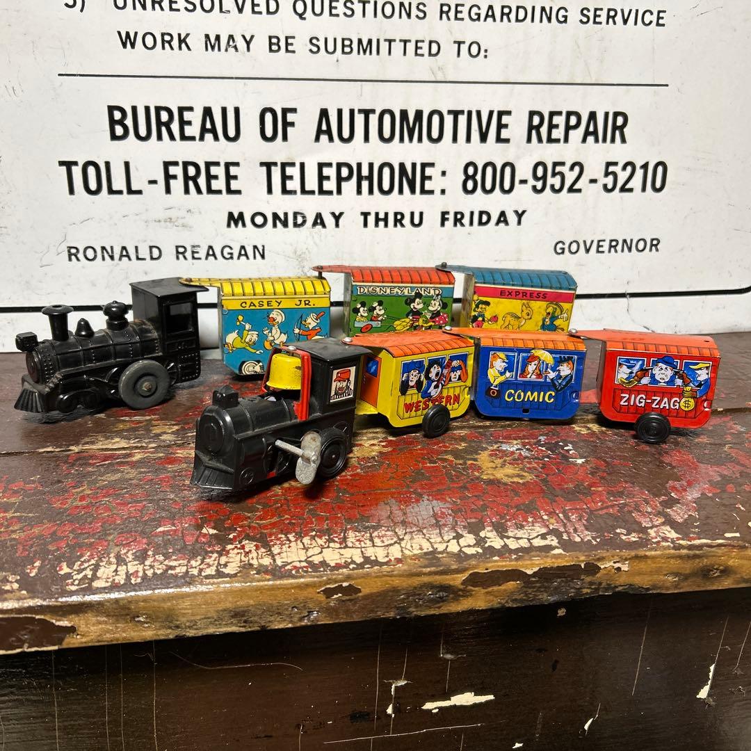 50's U.S.A ヴィンテージ Disney ブリキ 列車玩具 レトロ