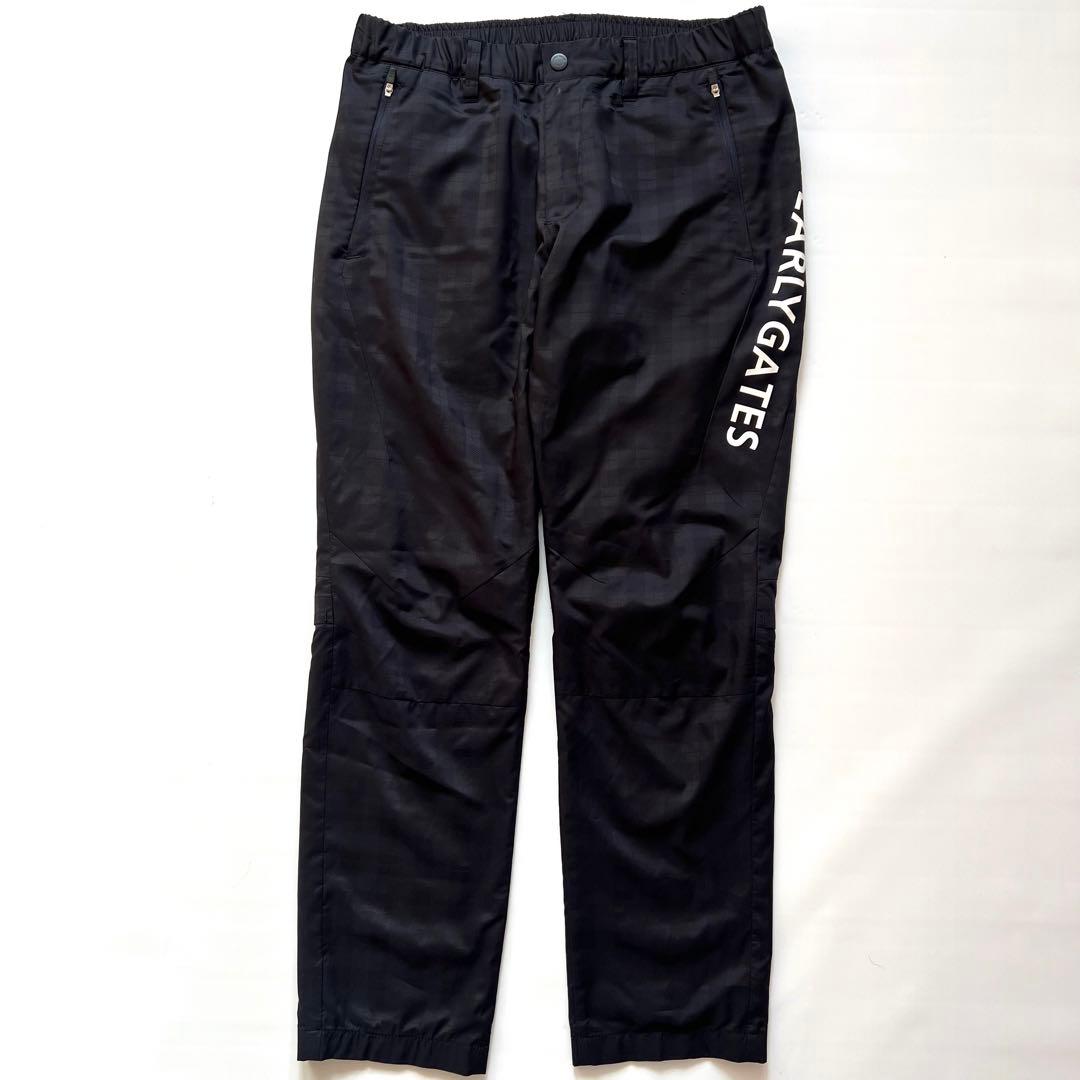 Pearly gates パーリーゲイツ　サイドロゴ　イージーパンツ　裏地　蓄熱