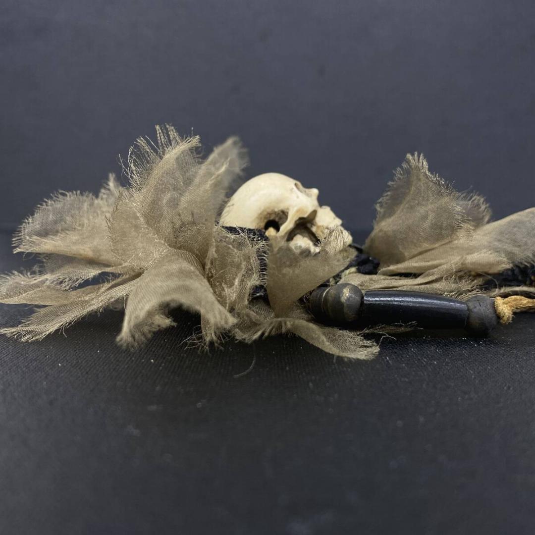 美品 SHARE SPIRIT アンティーク スカル コサージュ ブローチ