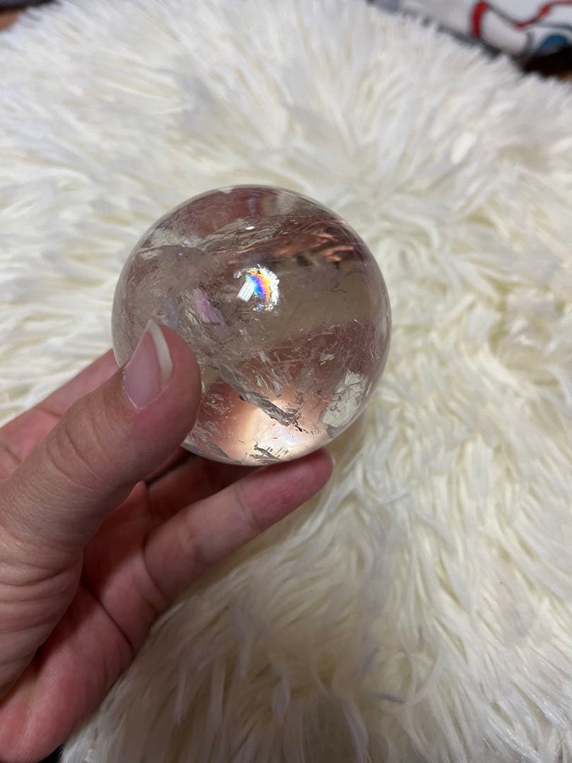 アイリス水晶スフィア　天然石