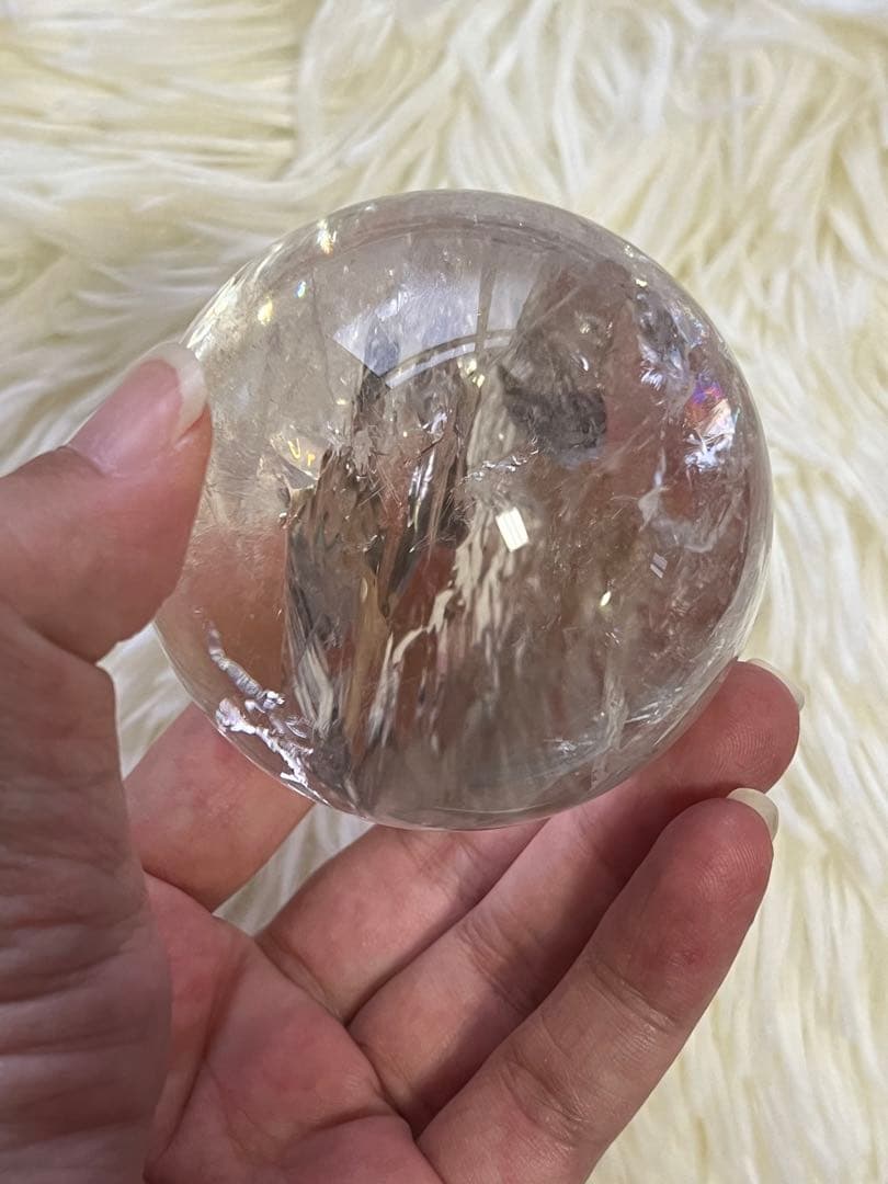 アイリス水晶スフィア　天然石