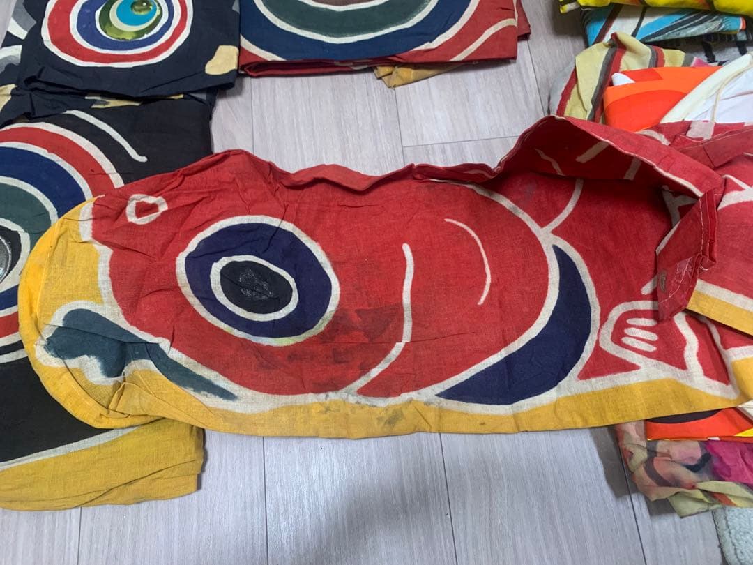 鯉のぼり　まとめセット　金太郎付き　綿　使用品　こいのぼり