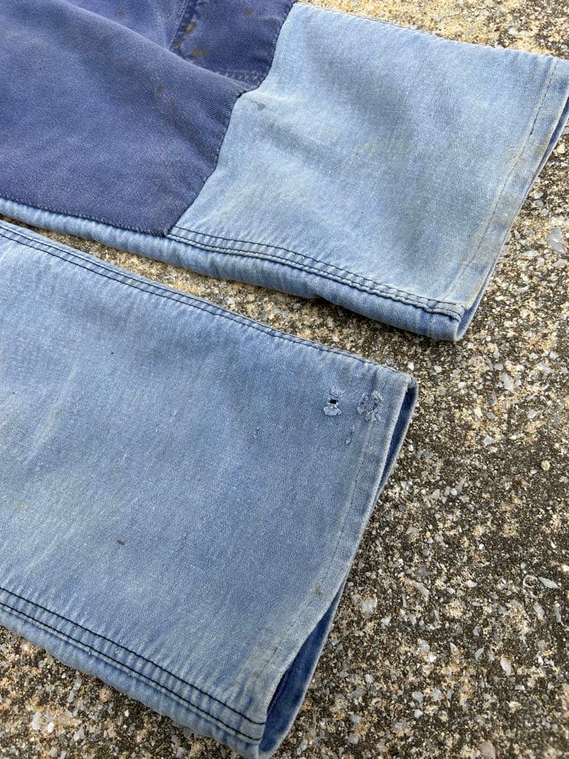 コ*ン様 30's40's50's モールスキンオーバーオール 襤褸 刺子 vi