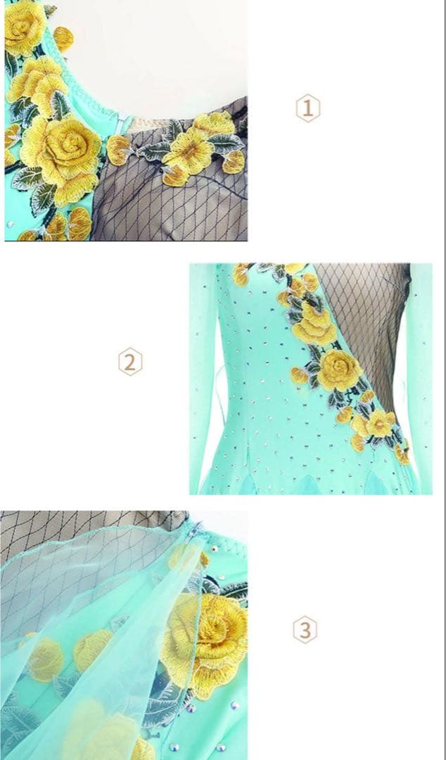 社交ダンス　デモ用ドレス　モダンドレス　新品試着のみ