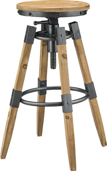 木製＆スチールハイスツール