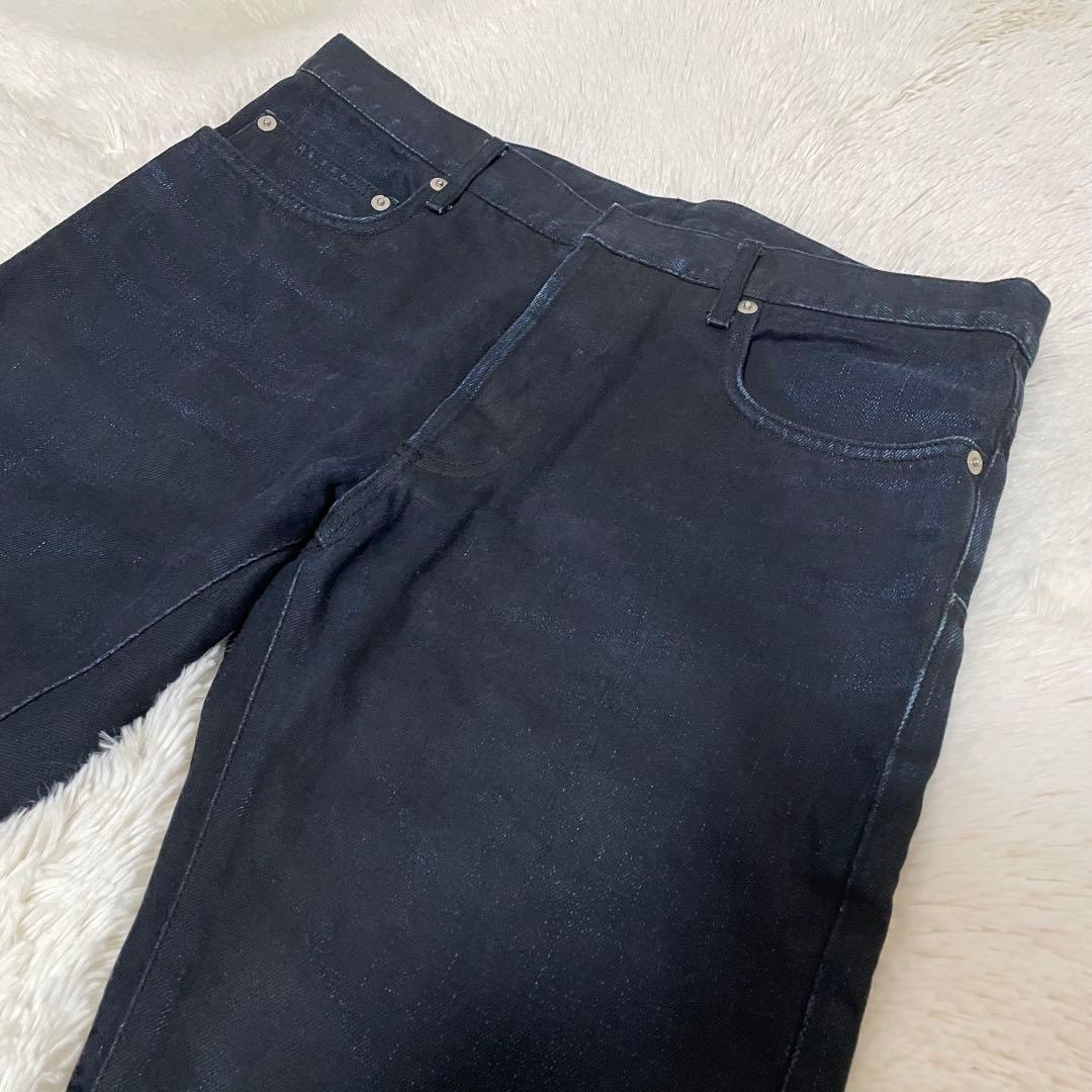 美品 ディオールオム コットン100% デニムパンツ ジーンズ ネイビー 30