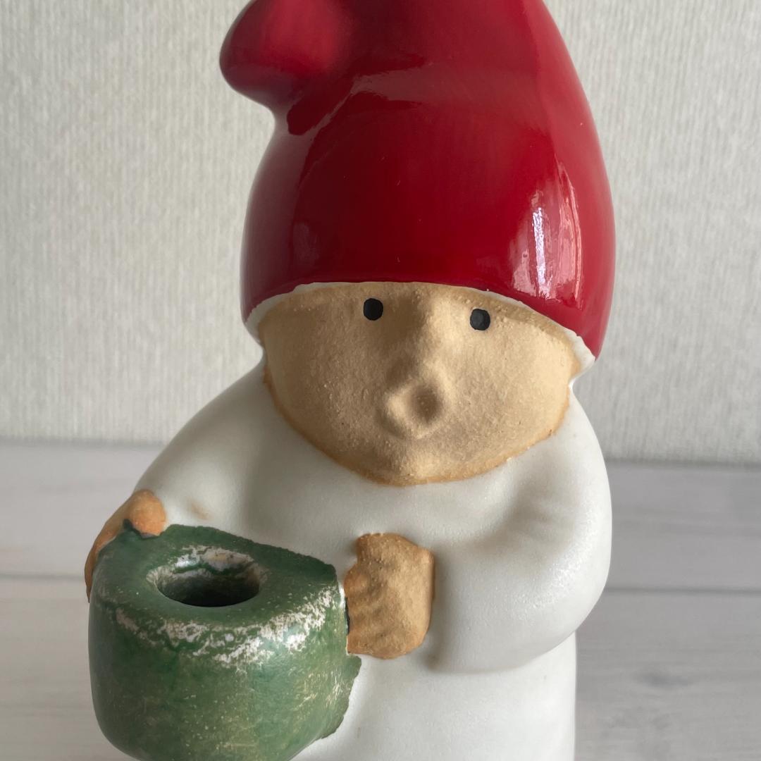 未使用 リサラーソン アドベントチルドレン トムテ キャンドルホルダー