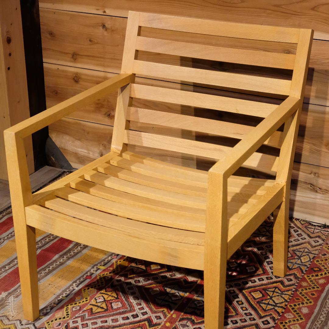 WISE・WISE ワイスワイス AKI アキラウンジチェア オーク材