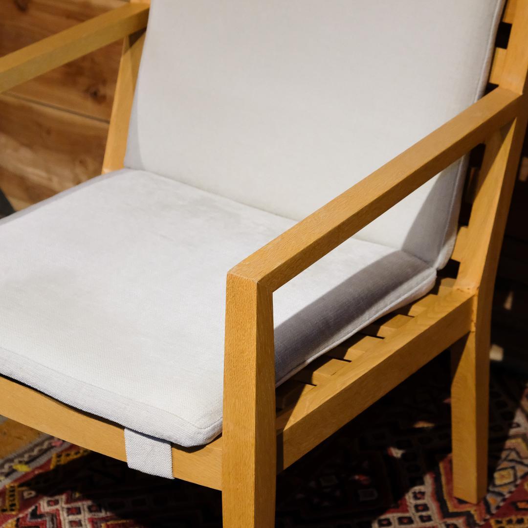 WISE・WISE ワイスワイス AKI アキラウンジチェア オーク材