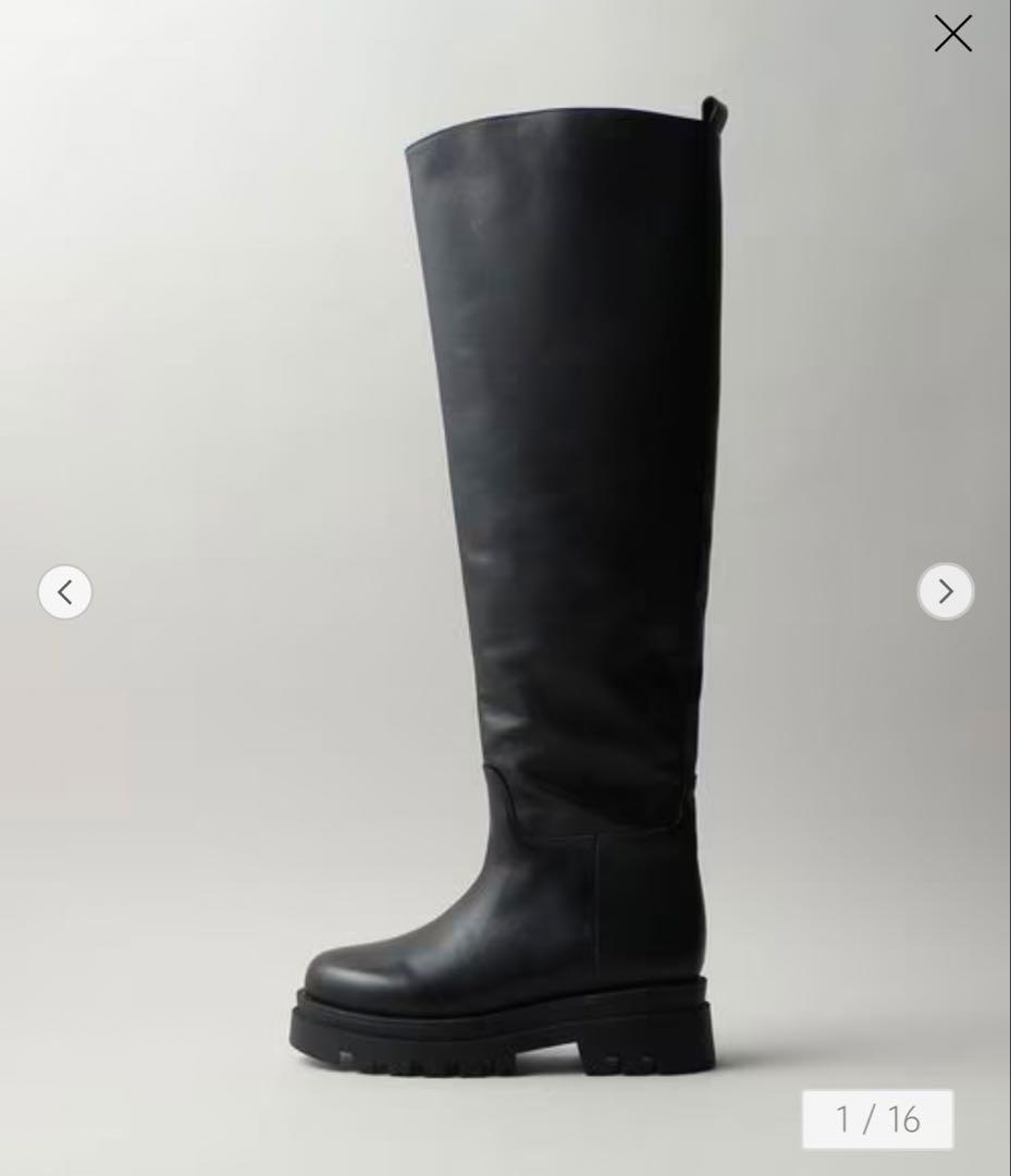 大幅お値下げ【新品】REMME 本革 レザー ニーハイブーツ 37