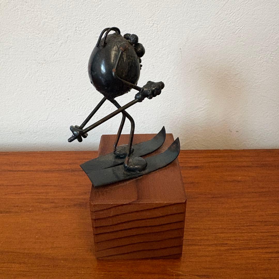 ヴィンテージ　アメリカ　作家物　置物　アイアン