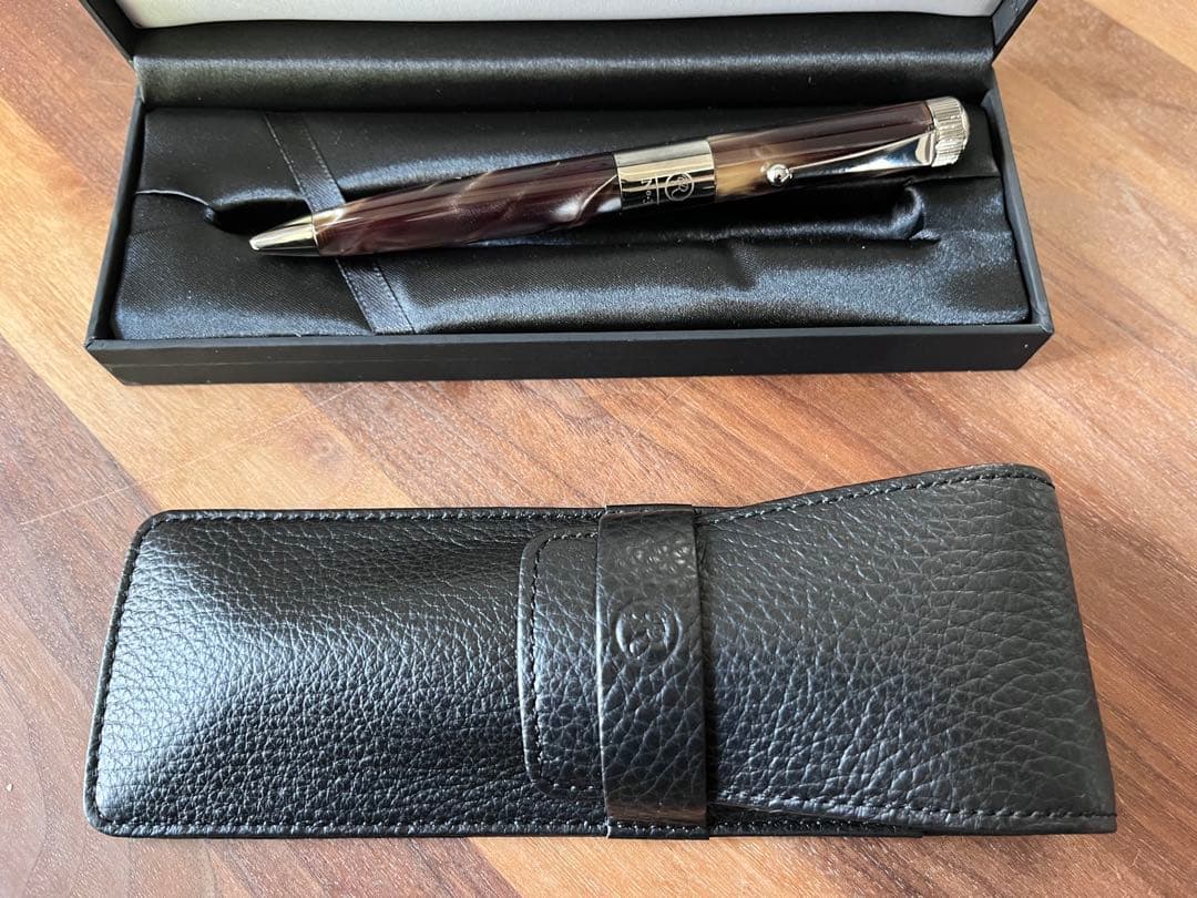 ロメオNo.3ボールペンとケース、ノートセット