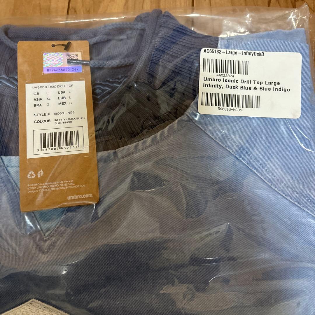 【新品未開封】UMBRO ICONIC DRILL TOPリアム　oasis ②