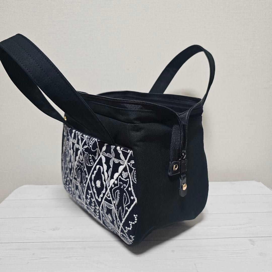 s.ぽってりボストンL シンフォニー ネイビー ミナペルホネン 訳あり品