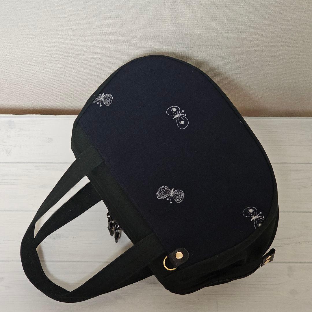 s.ぽってりボストンL シンフォニー ネイビー ミナペルホネン 訳あり品