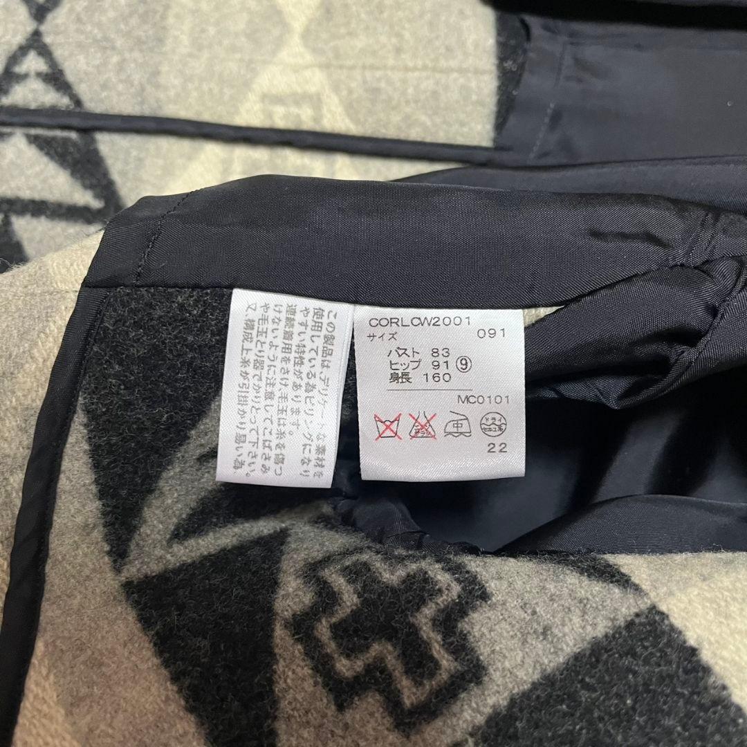 ◎90s/ネイティブ柄◎ラルフローレン★9号　M相当★ウール　コート★幾何学模様