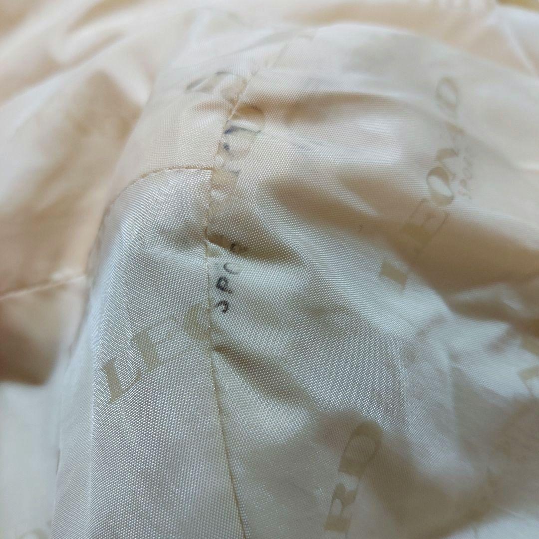 レオナール　スポーツ　大きいサイズ　総ロゴ　ナイロン　ジャケット　金ボタン