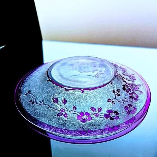 花のオールドバカラ エグランチエのプレート【1916年】