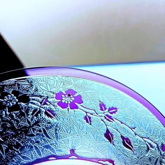 花のオールドバカラ エグランチエのプレート【1916年】