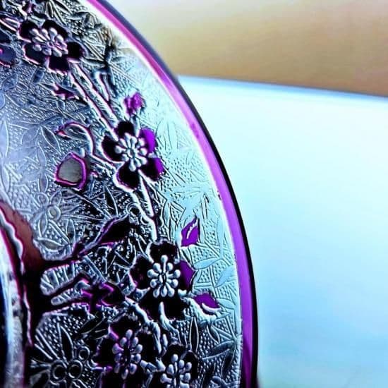 花のオールドバカラ エグランチエのプレート【1916年】