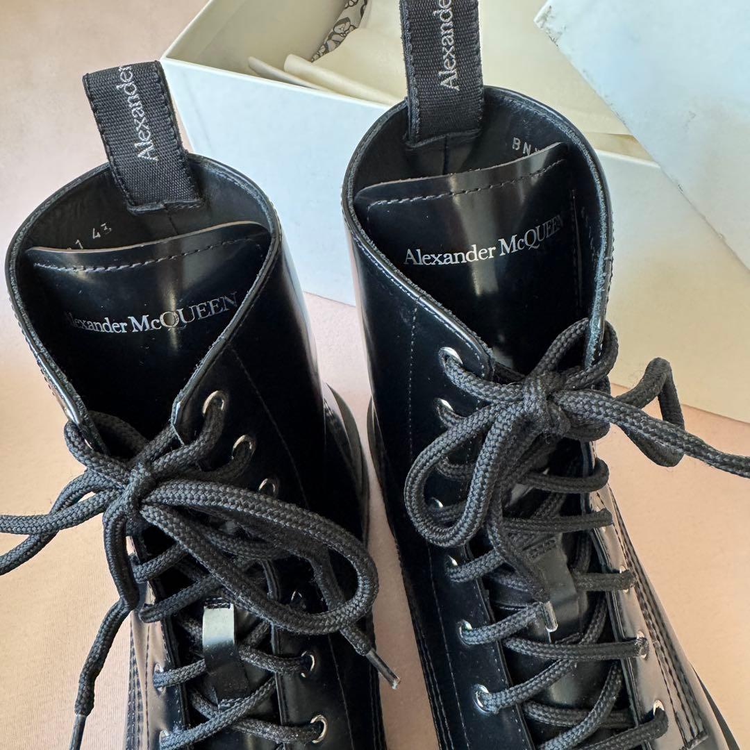Alexander McQueen Leather Boots 43 コンバット