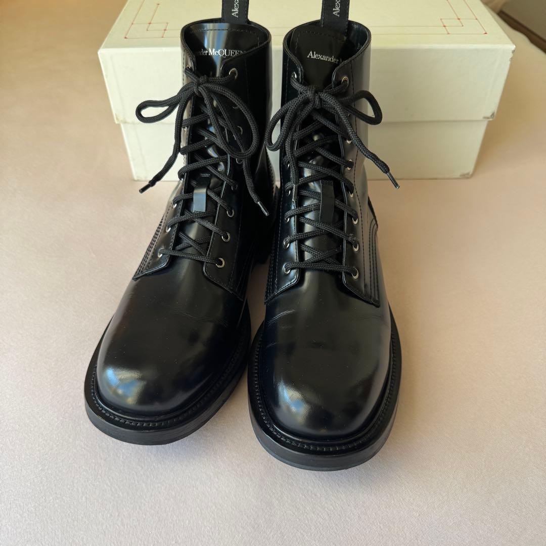 Alexander McQueen Leather Boots 43 コンバット