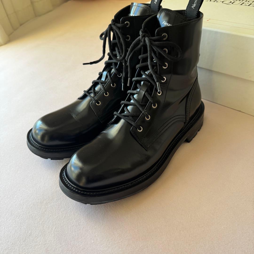 Alexander McQueen Leather Boots 43 コンバット