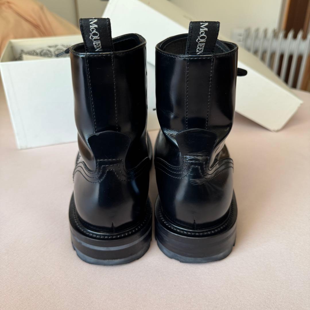 Alexander McQueen Leather Boots 43 コンバット