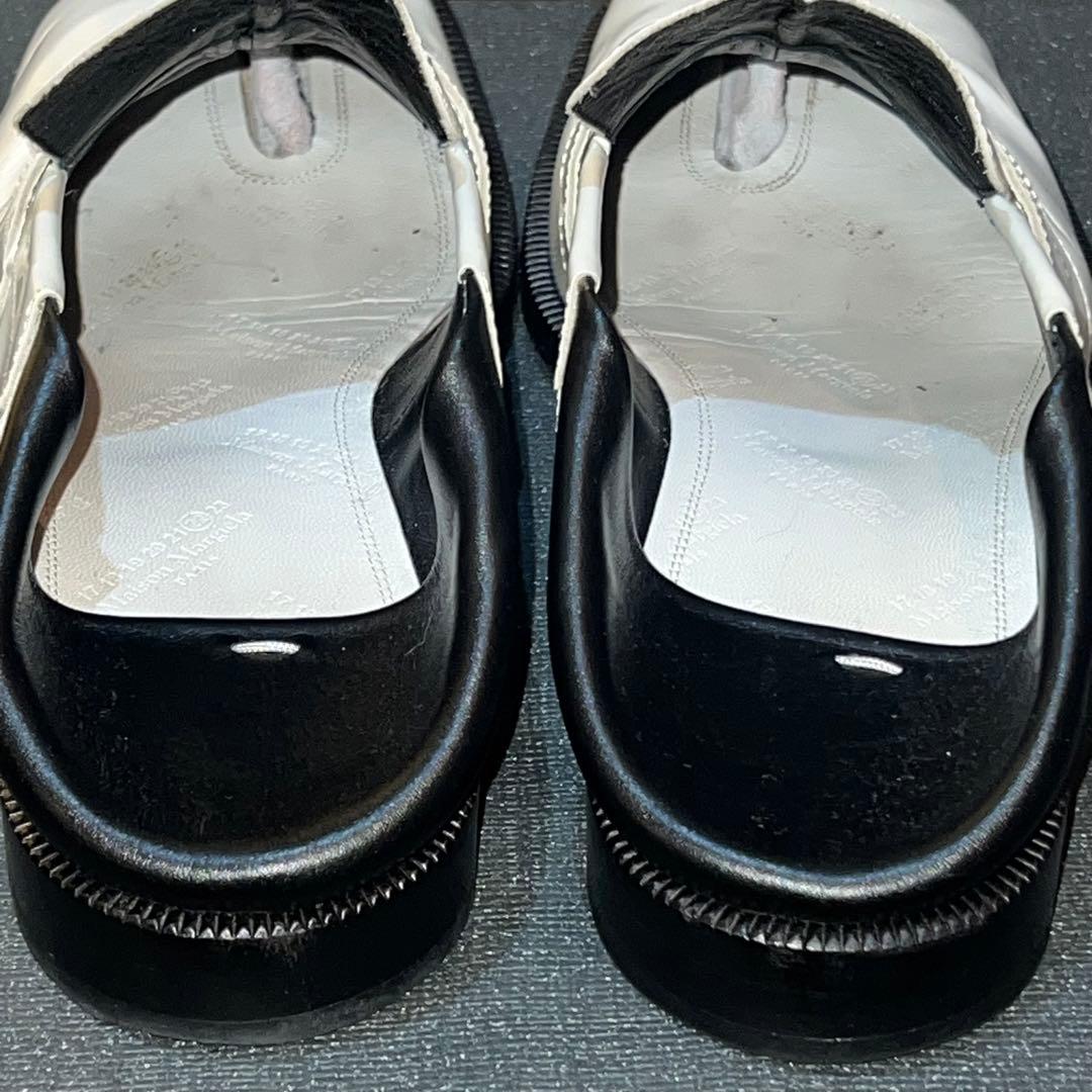 Maison Margiela ホワイトレザー トゥデザイン ローファー