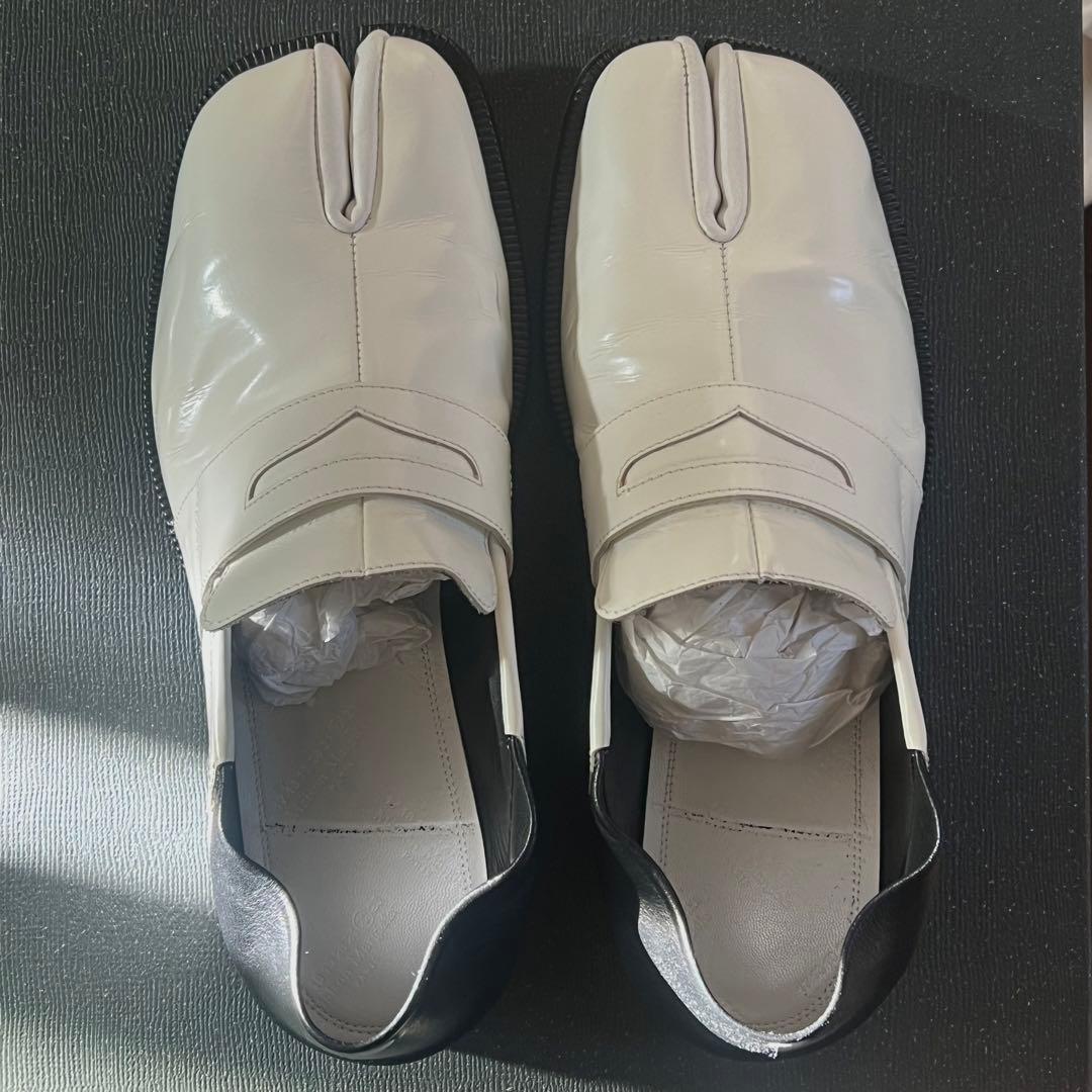 Maison Margiela ホワイトレザー トゥデザイン ローファー