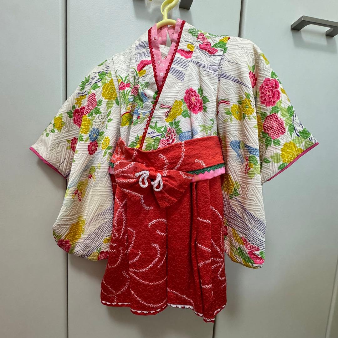 お値下げ★十二単風羽織り＋袴着物に見えるワンピース