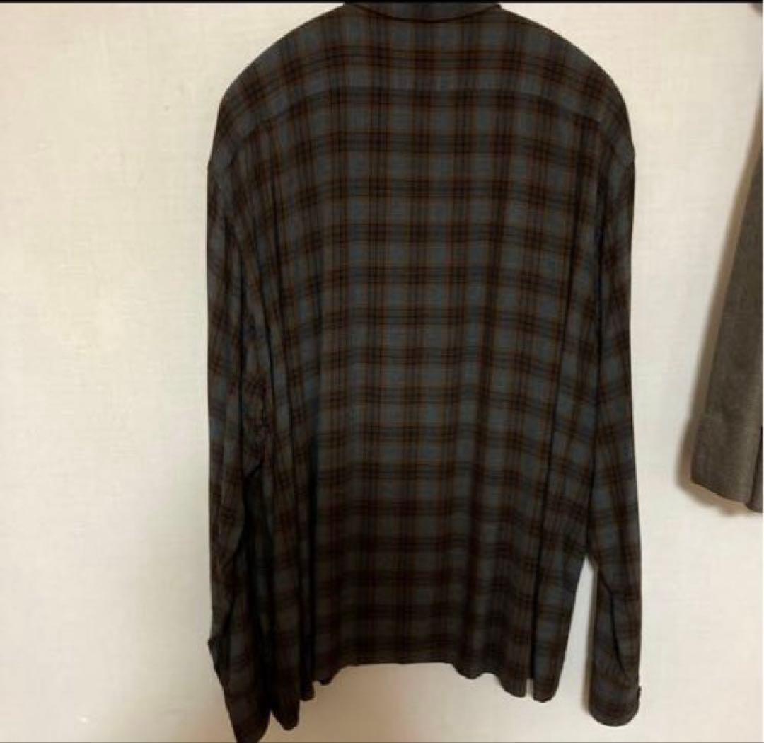 u*o様 comoli 19ss レーヨンオープンカラーシャツ