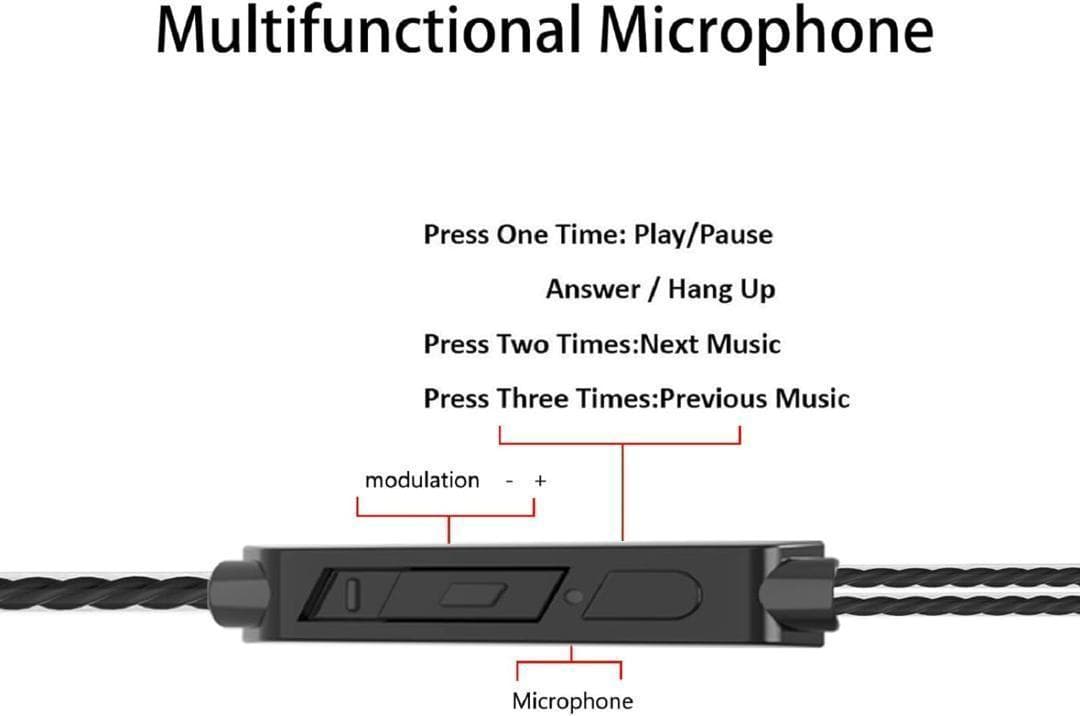 イヤホン 有線 4色セット リモコン マイク付き