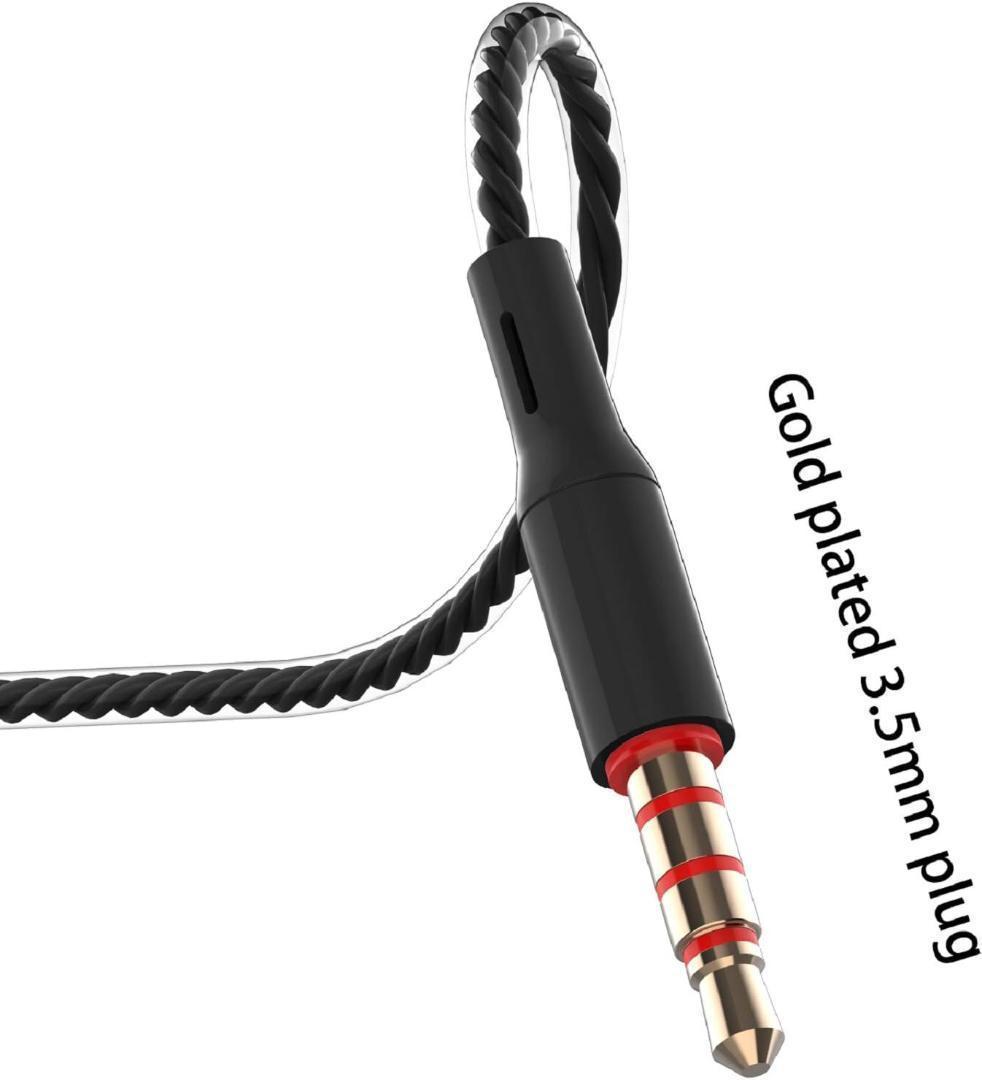 イヤホン 有線 4色セット リモコン マイク付き