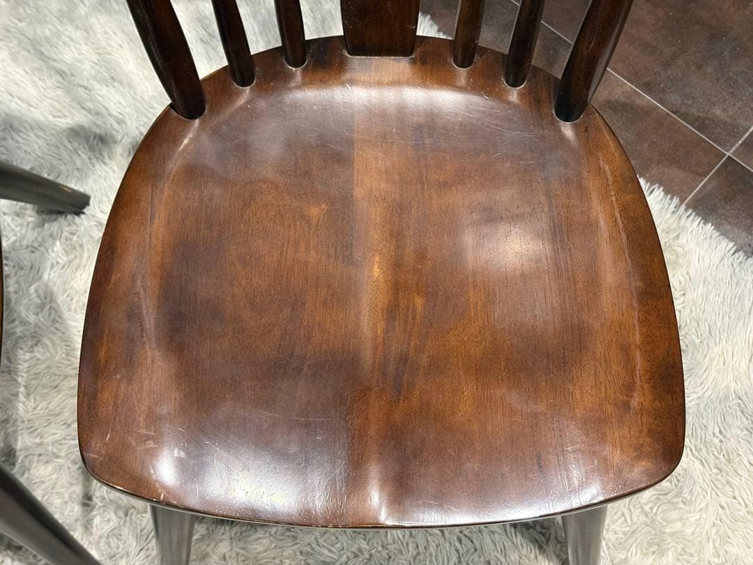 ①KASHIWA 柏木工　ウィンザーチェア　スポークチェア　アンティーク　SY