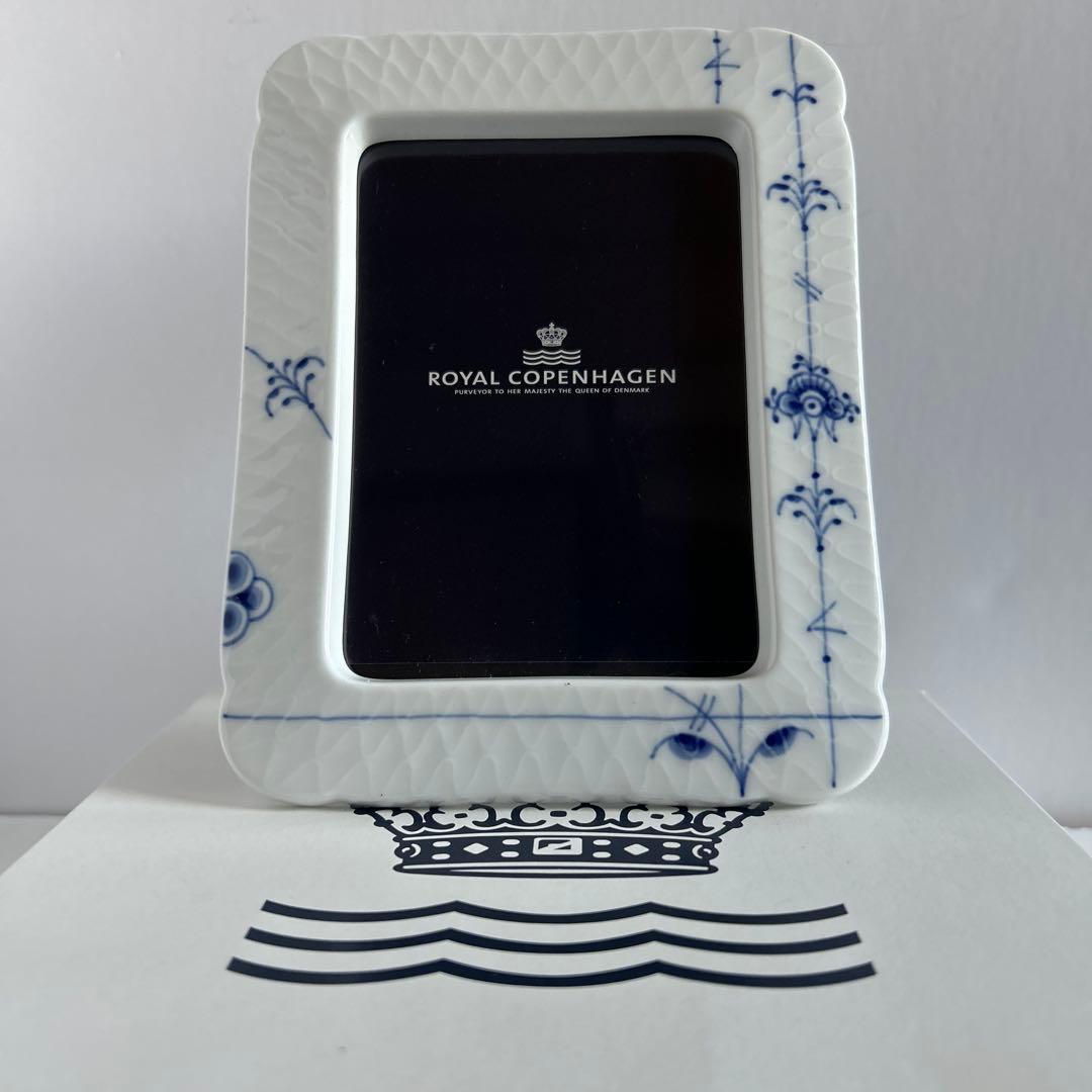 ロイヤルコペンハーゲン•ブルーパルメッテ•フォトフレーム•写真立て