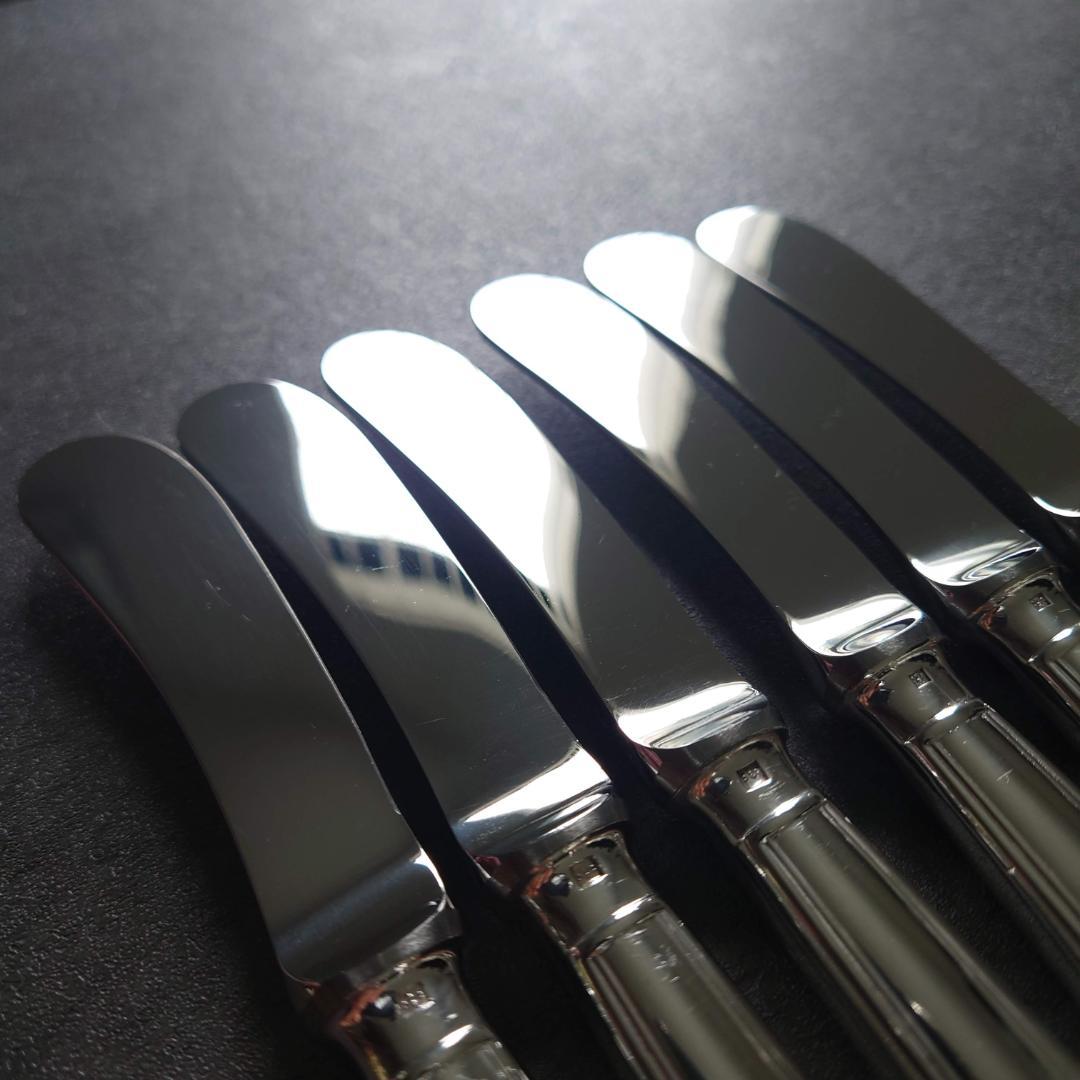 希少 美品 クリストフル アルビ バターナイフ 6点