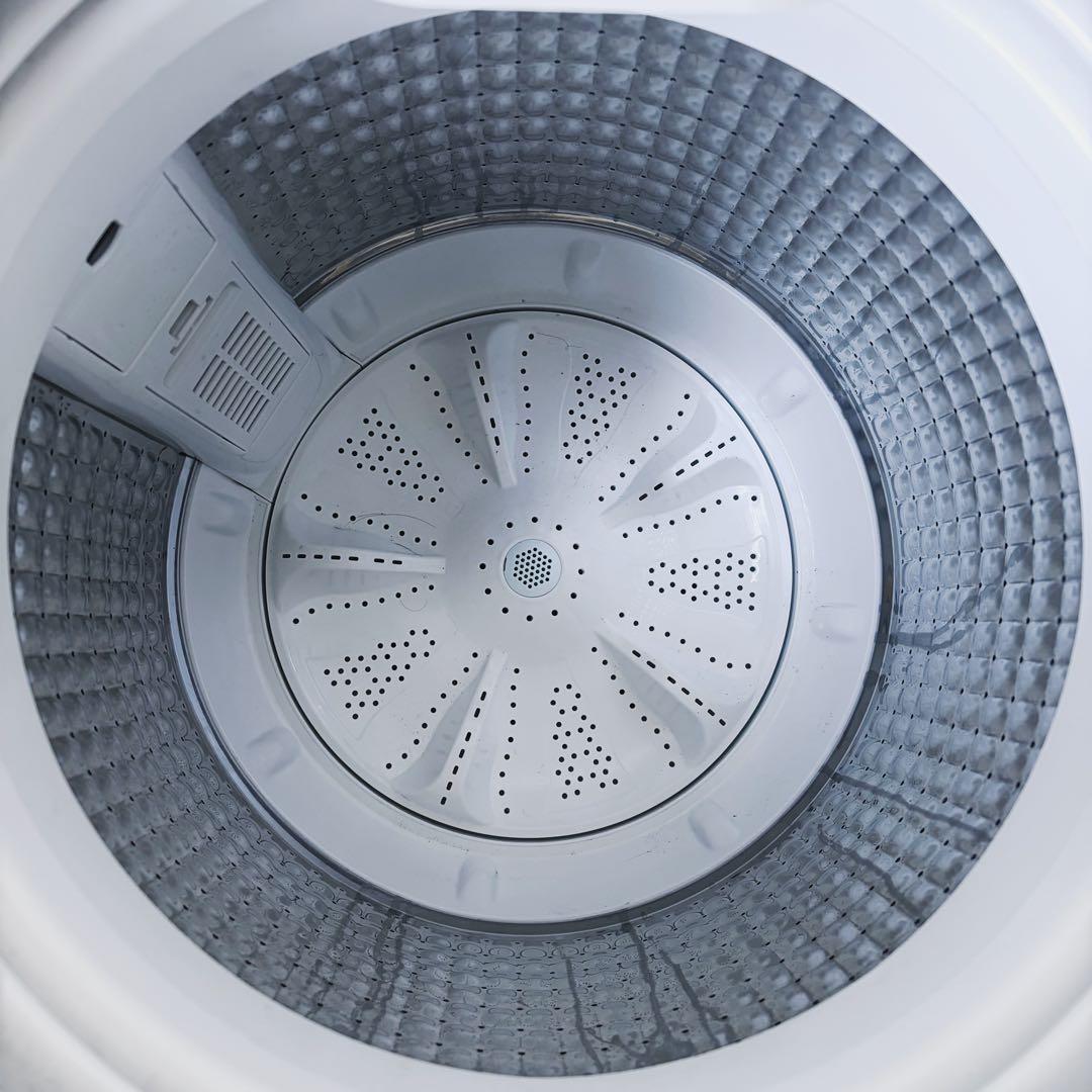 109運搬取付無料！ホワイト純正Haierシンプルスリム洗濯機！完動超美品！