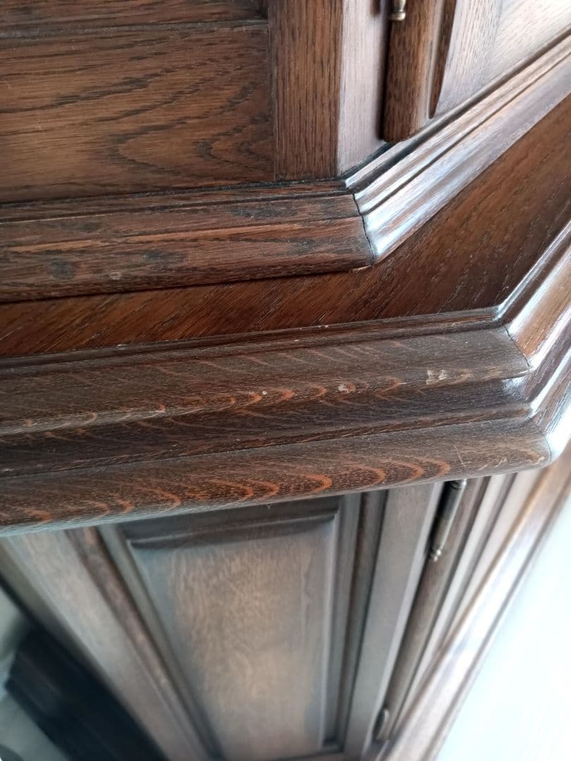 高級オランダ製　クラシック　アンティーク　木製グランドキャビネット　カップボード