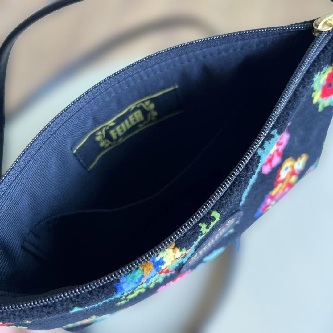 FEILER ブラック ハイジ ショルダーバッグ