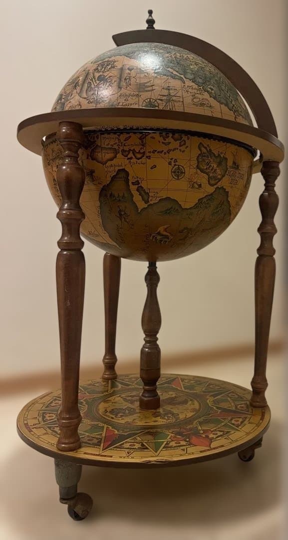 アンティーク　ワインセラー　ラック　キャビネット　キャスター付き　ビンテージ